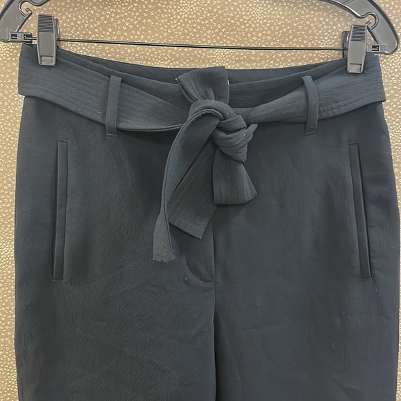🔥🔥🔥Aritzia Wilfred Tie Waist Black Trousers Pants - Picture 2 of 8